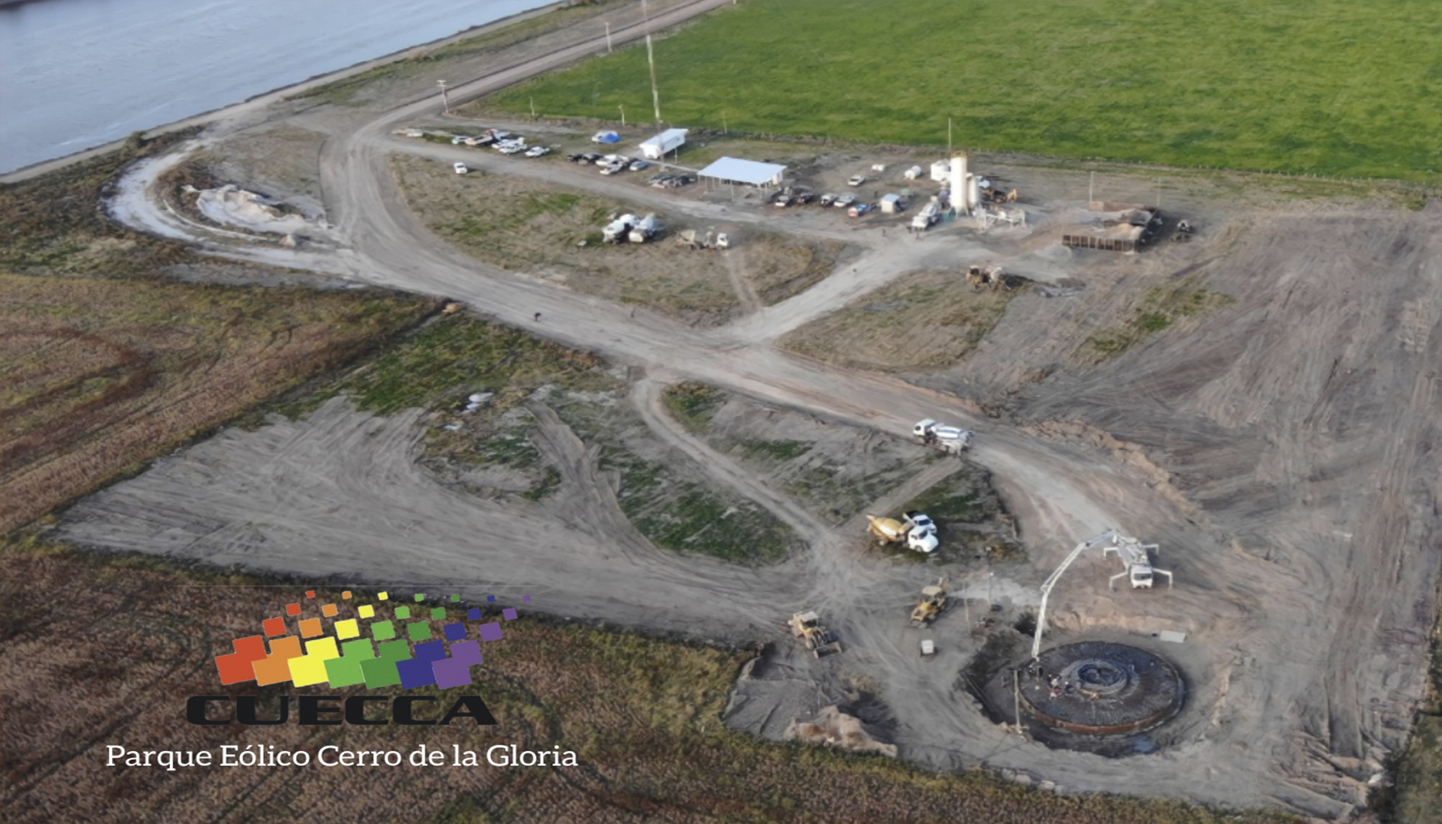 AVANCES EN LA OBRA DEL PARQUE EÓLICO CERRO DE LA GLORIA