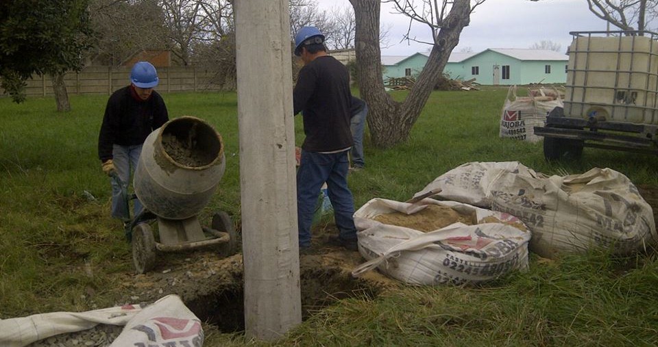 TRABAJOS EN LA LÍNEAS SOBRE RUTA 41 Y CALLE ELVIRA CONTRERAS